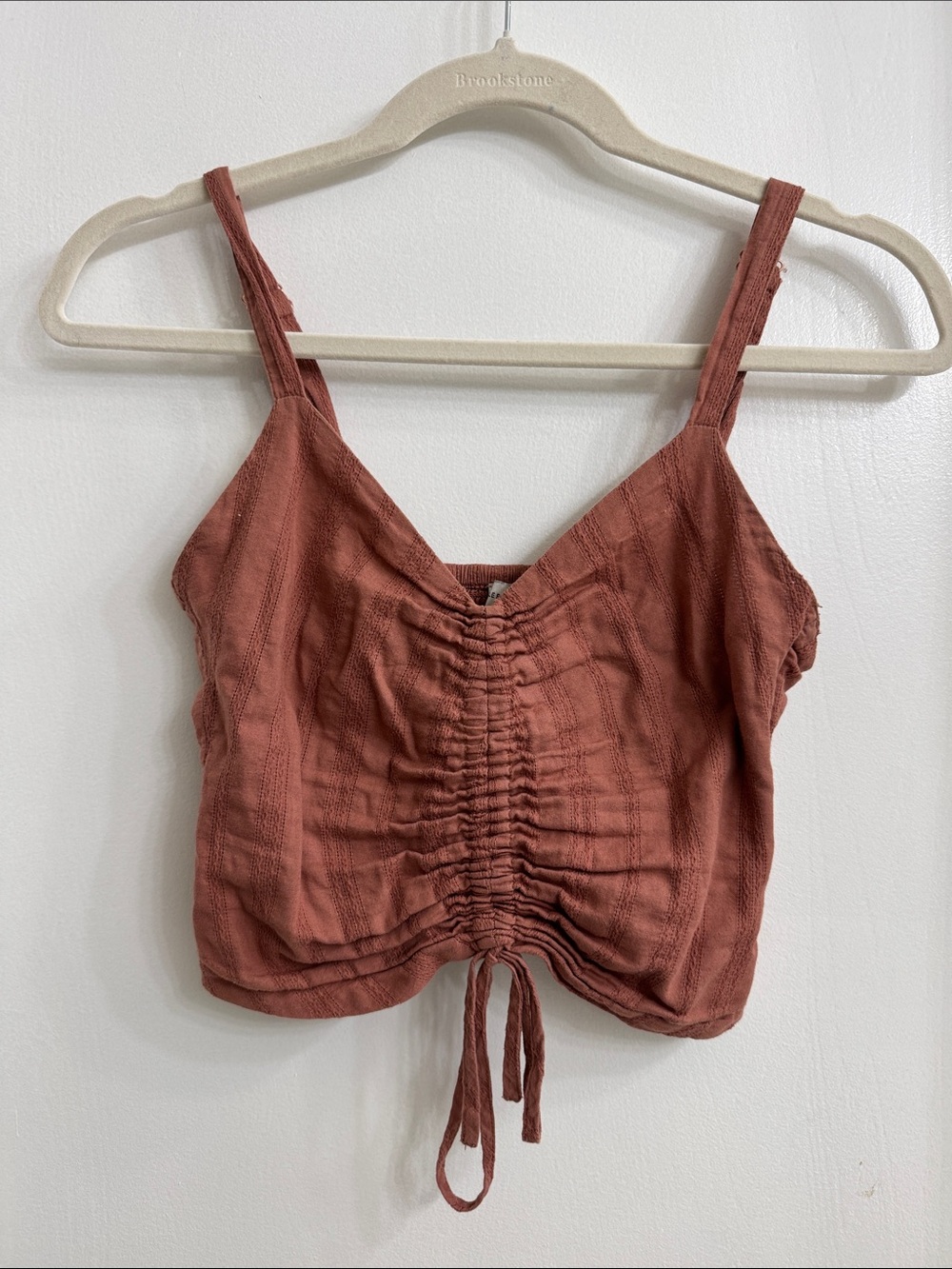 Gentle Fawn Rust Ruched Crop Cami